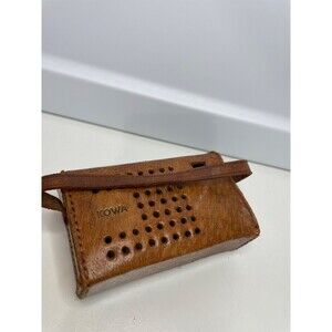 case only!! KOWA Transistor Radio or Camera brown leather case- JAPAN